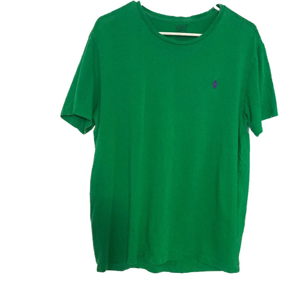 Polo Ralph Lauren T-Shirt, Crew Neck Custom Fit, Men's Large, Green